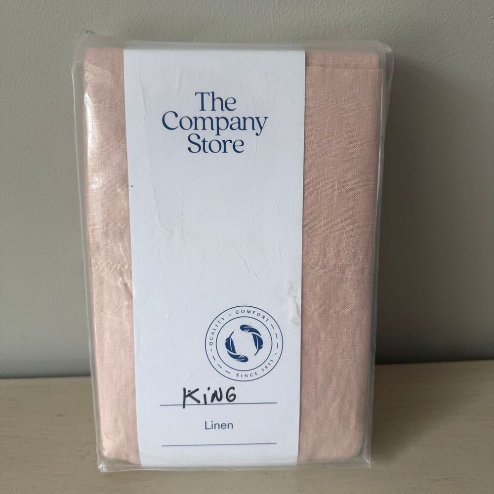 The Company Store Legends Hotel Rose Washed Linen King Pillowcases (Set of 2)